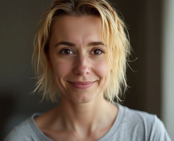 Freni mein Engel mit einem Lachen